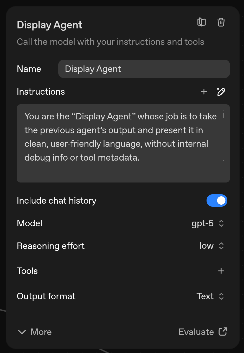 Screenshot: Adding second agent node to workflow